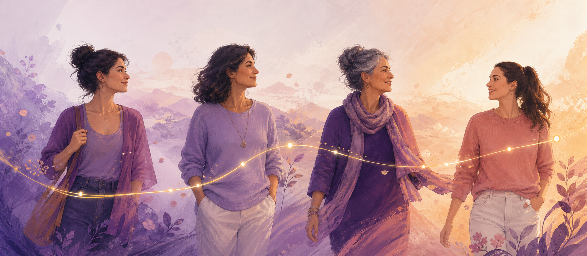 One woman's health story continuing through different stages of life and toward the next generation